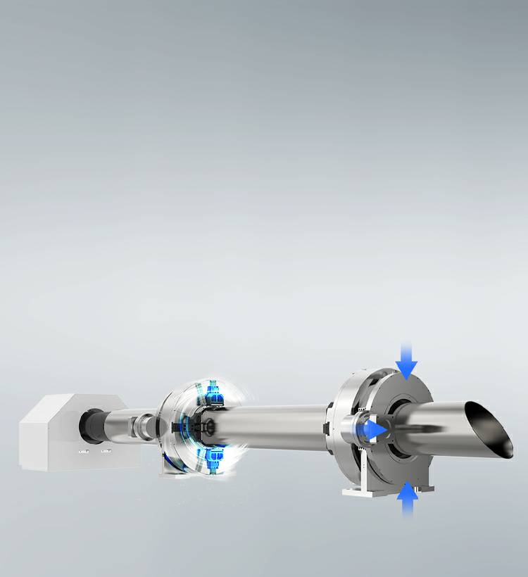 350 Round Pneumatic Chuck, Zero Tailings Cutting